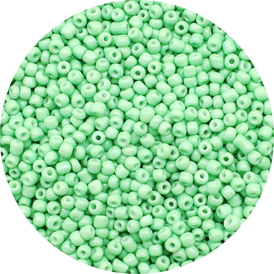 THUTEP 8000 pcs 3mm Seed Beads, Tiny Craft Beads for Bracelet Making, Bracelet Kits for DIY Jewelry Craft (Ligjtgreen)