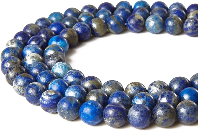 100pcs 8mm Lapis Lazuli Beads Natural Gemstone Beads Round Loose Beads for Jewelry Making