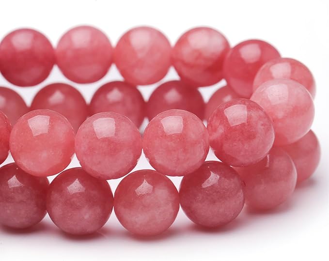 Natural Stone Beads for Jewelry Making,8mm Ice Type Sunstone Polished Smooth Round Gemstone Beads for Bracelet Necklace 15 Inch