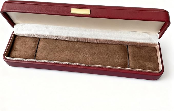 Luxury Burgundy Leather Jewelry Box with Soft Velvet Lining, Elegant Storage Case for Necklaces, Earrings, Bracelets & Watches, Small Travel Organizer Skin-friendly Artificial Leather Cover Gift