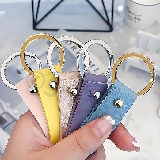 Swpeet 60 Pcs Gold Assorted Multi-Purpose Metal Keychain Rings Split Keyrings Flat O Ring for Home Car Keys Attachments Keys Pendants - 20mm, 25mm, 30mm, 35 mm, 38 mm