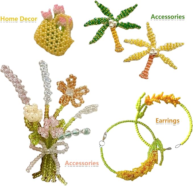 JOJOPLAY 11200pcs Glass Seed Beads for DIY Crafting Bracelet Necklace Embroidery Jewelry Making Supplies (3mm, 400pcs/Color, 28 Colors, Yellow Scheme)