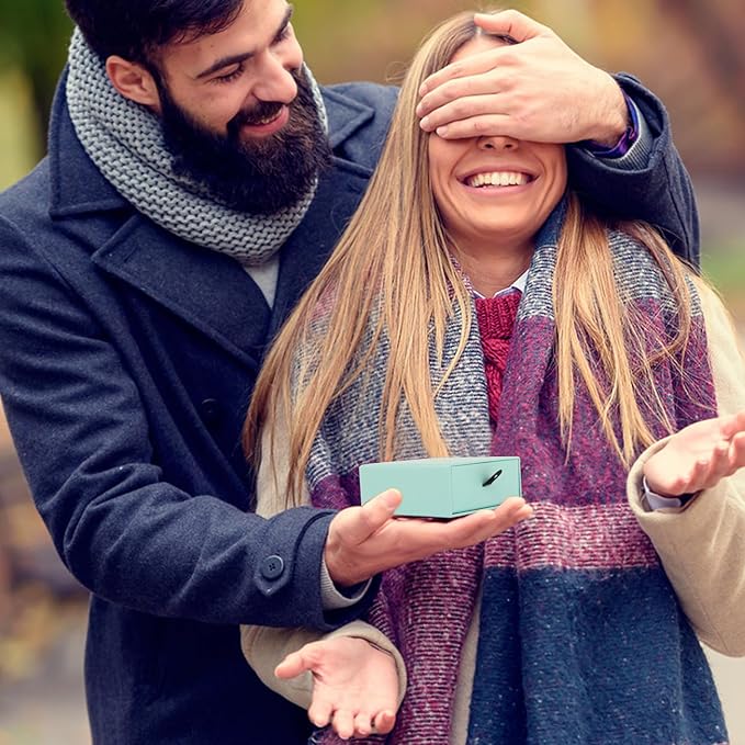 Luxury Velvet-Lined Jewelry Gift Box 12-Pack, Compact Drawer Style Organizer for Earrings & Rings, Elegant Bracelet Display Box, Small Jewelry Storage Box, 3.5x3.5x1.26 Inches (Blue)