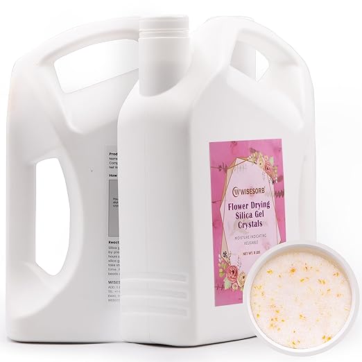 (NET 30 LBS) Silica Gel for Flower Drying, Silica Gel Flower Drying Crystals, Reusable Flower Drying Silica for Wedding Bouquet Preservation