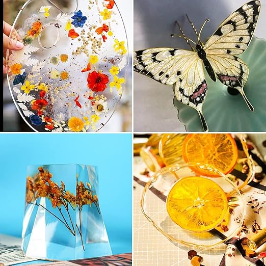 OSBANG Crystal Clear Hard UV Resin Upgraded Formula Ultraviolet Fast Curing for Jewelry Making Craft Decoration, Hard Transparent Glue Solar Cure Sunlight Activated Resin (1000g)