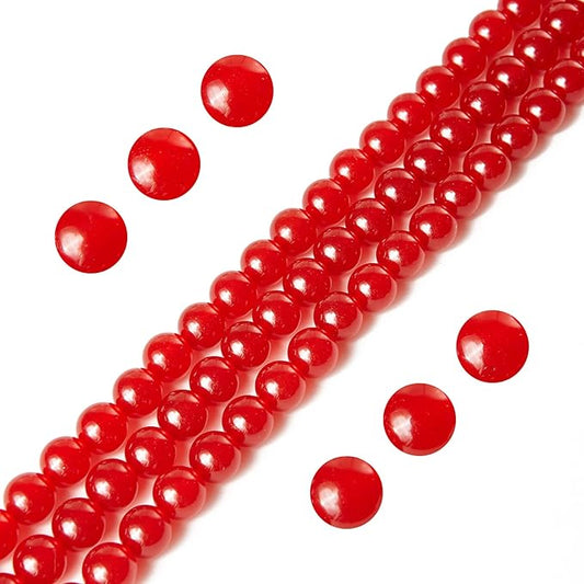 100pcs 8mm Carnelian Beads Natural Gemstone Beads Round Loose Beads for Jewelry Making