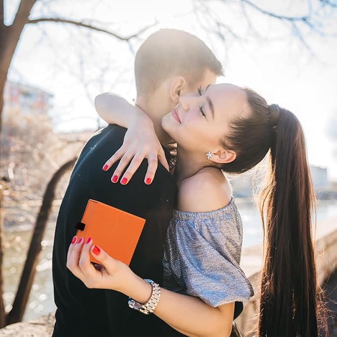 Nsmykhg Jewelry Gift Box Velvet-Lined,12 Pack Compact Drawer Style for Earrings & Rings, Necklace & Bracelet Organizer, 3.93x3.93x1.65 Inches, Stackable Elegant Jewelry Display & Storage Box (Orange)