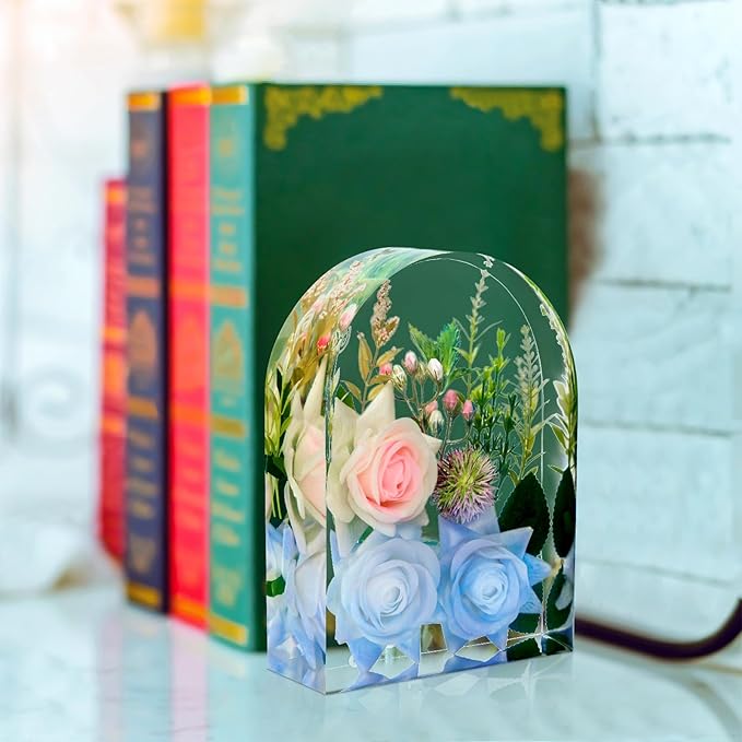 Resin Molds Silicone,Epoxy Resin Casting Craft Mold for Flower Preservation Bookends DIY Art (Arch)
