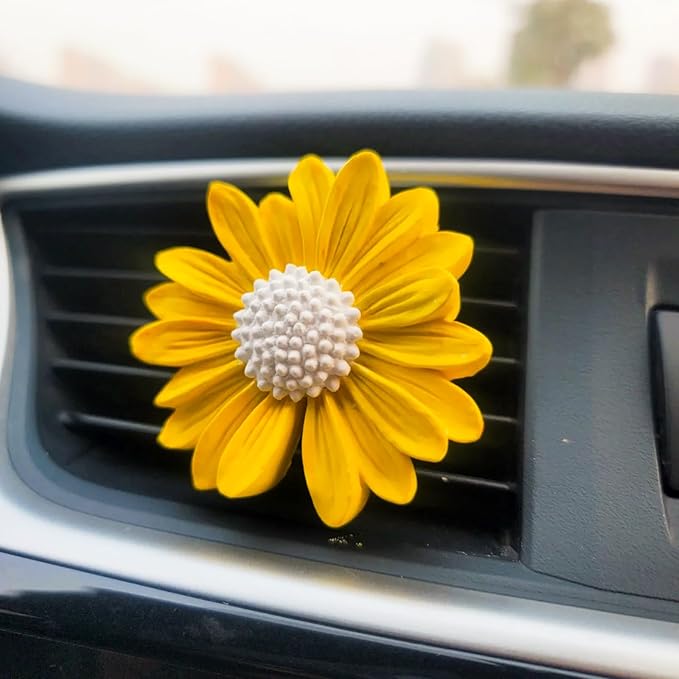 4 Pcs Daisy Flower Silicone Molds for Candles, 3D Flower Fondant Chocolate Cake Cupcake Topper Decoration Mold, DIY Tealight Candle Soap Wax Epoxy Resin Concrete Casting Polymer Clay Craft