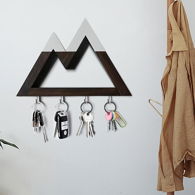 Gkeygo Key Rings, 12 pcs Stainless Steel Key Ring for Keychains, 1inch Flat Split Keychain Ring for Car Keys Dog Ring Tag Lanyards Home School Office DIY, Silver - Black