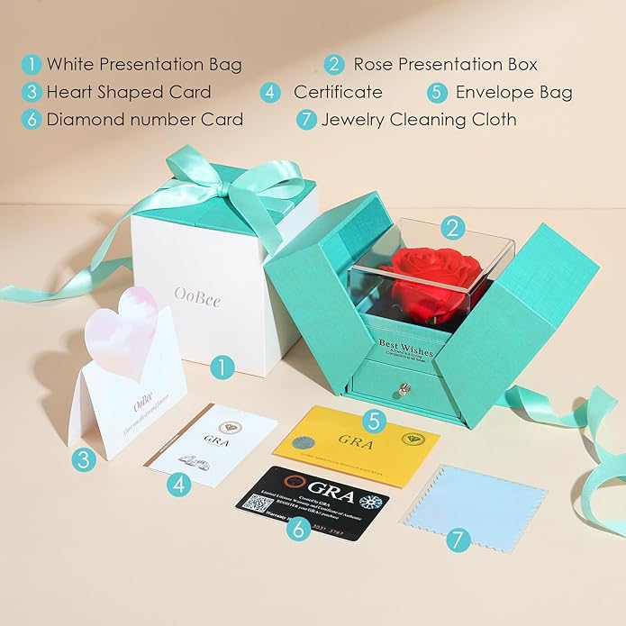 OOBEE Valentines Day Gifs for Mom Moissanite Pendant Necklace for Women, Sterling Silver Heart Necklaces for Women, Birthday Mothers Day Jewelry Gifts for Mom Grandma Wife from Daughter Son, D Color VVS1 Moissanite Fine Jewelry