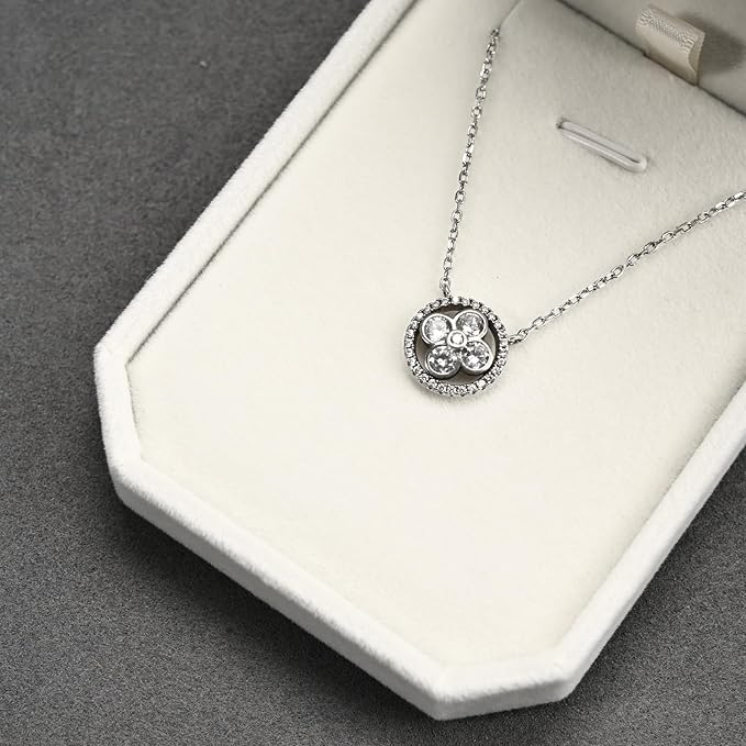 White Velvet Necklace Gift Box, Jewelry Pendant Storage Showcase