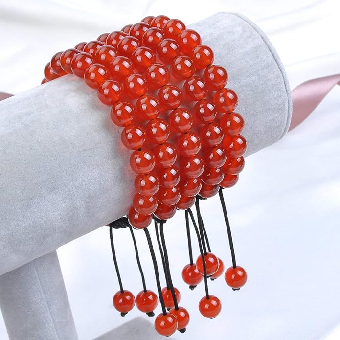 MASSIVE BEADS Natural Healing Power Gemstone Crystal Beads Unisex Adjustable Macrame Bracelets