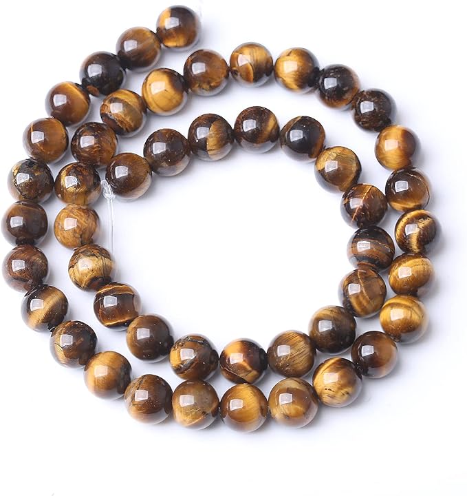 4mm 90pcs AAA Yellow Tiger Eye Gemstone Beads Natural Round Loose Crystal Energy Stone Healing Power for Jewelry Making 1 Strand 15" (4mm, Yellow Tiger Eye Stone)