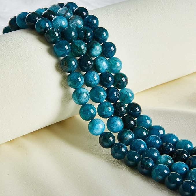 100pcs 6mm Apatite Beads Natural Gemstone Beads Round Loose Beads for Jewelry Making