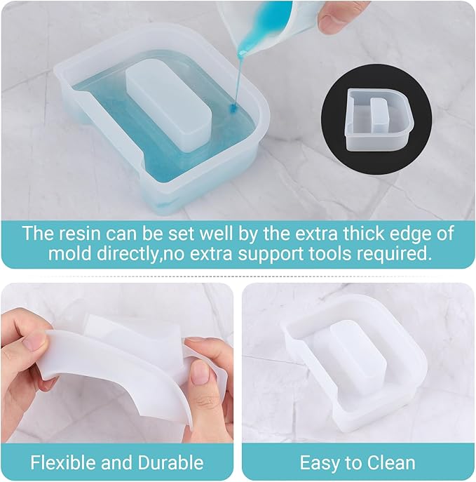Gartful Resin Letter Molds for Casting, D Capital Alphabet Resin Silicone Molds for Epoxy, Thick 3D Silicone Letter Molds for Making Letters, Word Sign Art, DIY Crafts, Making Candle, Party Home Decor