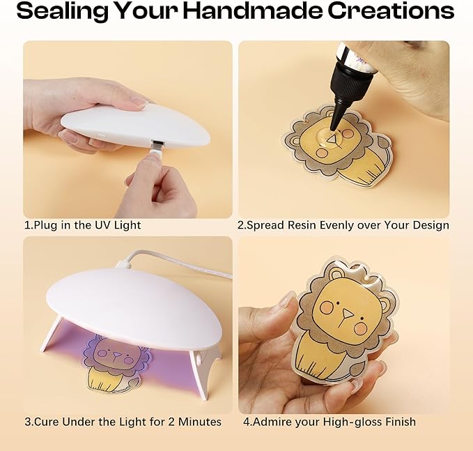 Csyidio 160PCS Shrink Plastic Sheet Kit with 15PCS Shrink Papers, UV Resin, UV Lamp and Keychains Accessories for Kids Craft Ornaments, DIY Key Chains & Christmas Decor