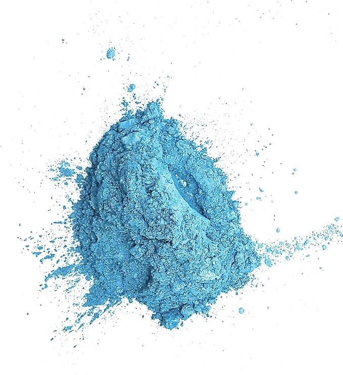 Pearl Mica Powder Pigment Dye - 500 Grams (1.1 lbs) - Best Bulk Price for Fine Arts, Crafting, Painting, Bath Bomb Soap Candle Slime Jewelry Making, Epoxy Resin, Woodworking (Blue BL09)