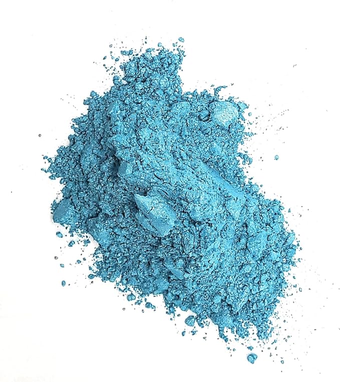 Pearl Mica Powder Pigment Dye - 500 Grams (1.1 lbs) - Best Bulk Price for Fine Arts, Crafting, Painting, Bath Bomb Soap Candle Slime Jewelry Making, Epoxy Resin, Woodworking (Blue BL21)