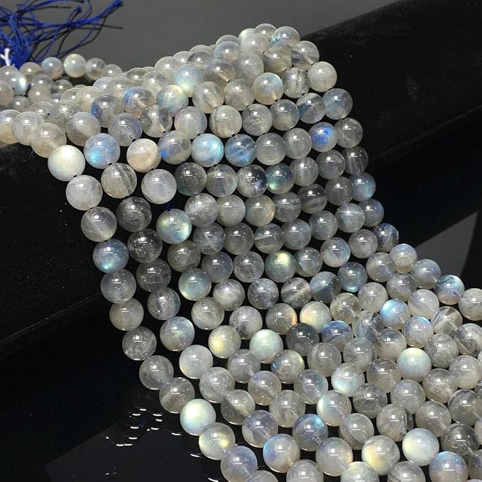 100pcs 6mm Labradorite Beads Natural Gemstone Beads Round Loose Beads for Jewelry Making