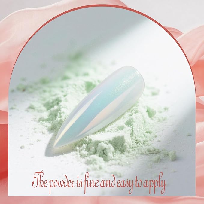 Artdone Red Aurora Chrome Nail Powder, Iridescent Unicorn Powder Metallic Mirror Effect Pigment Pearlescent Mermaid Pearl Glitter Dust Kit, Nail Art Decoration, Resin Craft