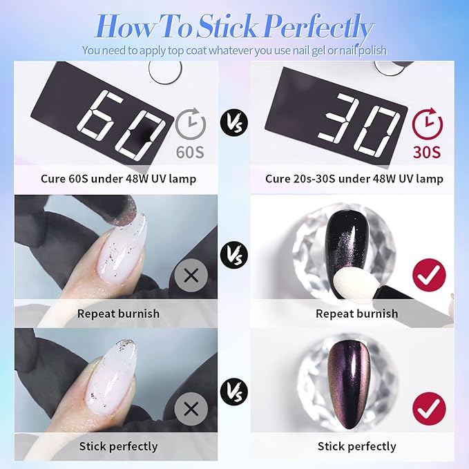 Born Pretty Mirror Chrome Nail Powder Set 12 Colors Metallic Mirror Effect Nail Powder Holographic Aurora Chameleon Pigment for Nail Art Gel Polish Mermaid Powder Decoration Sets