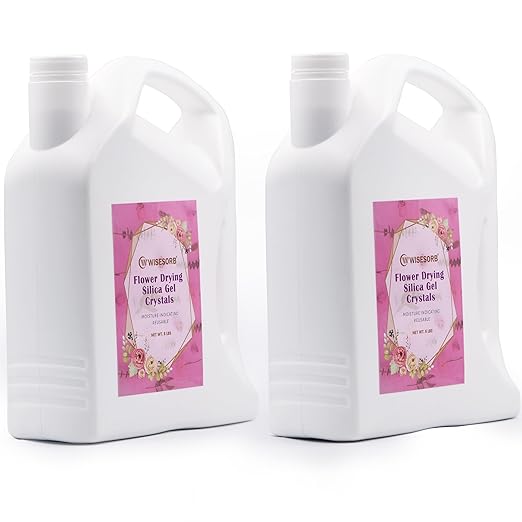 (NET 12 LBS) Silica Gel for Flower Drying, Silica Gel Flower Drying Crystals, Reusable Flower Drying Silica for Wedding Bouquet Preservation