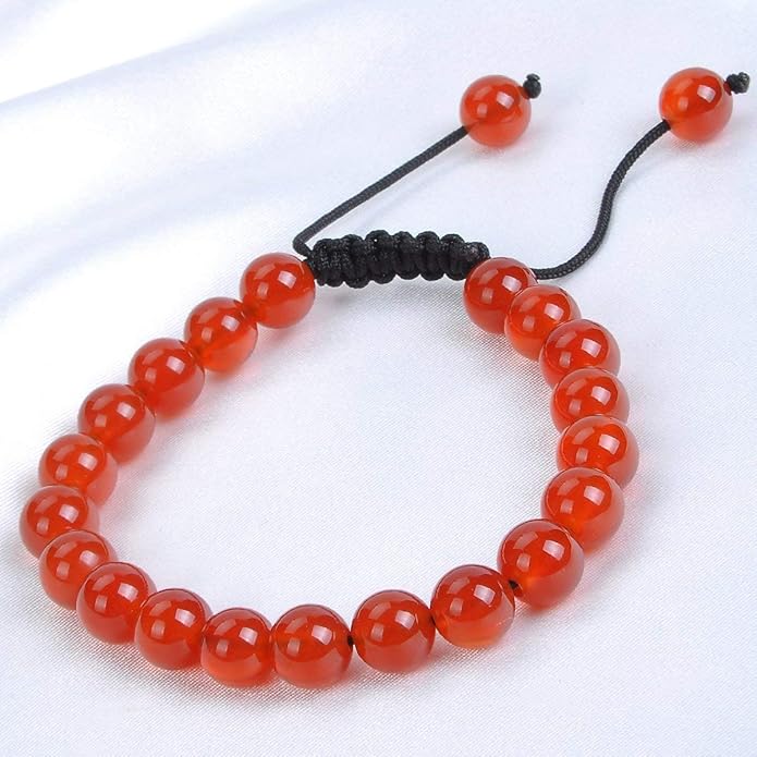 MASSIVE BEADS Natural Healing Power Gemstone Crystal Beads Unisex Adjustable Macrame Bracelets