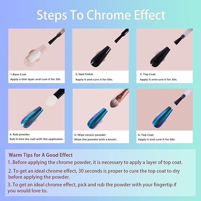 Allstarry White Chrome Nail Powder, 4 PCS Color-Shift Chameleon Chrome Effect Powder Neon Aurora Glitter Dust Iridescent Pearlescent Pearl Pigment for Nail Art Decoration, Gel Polish, Resin Craft