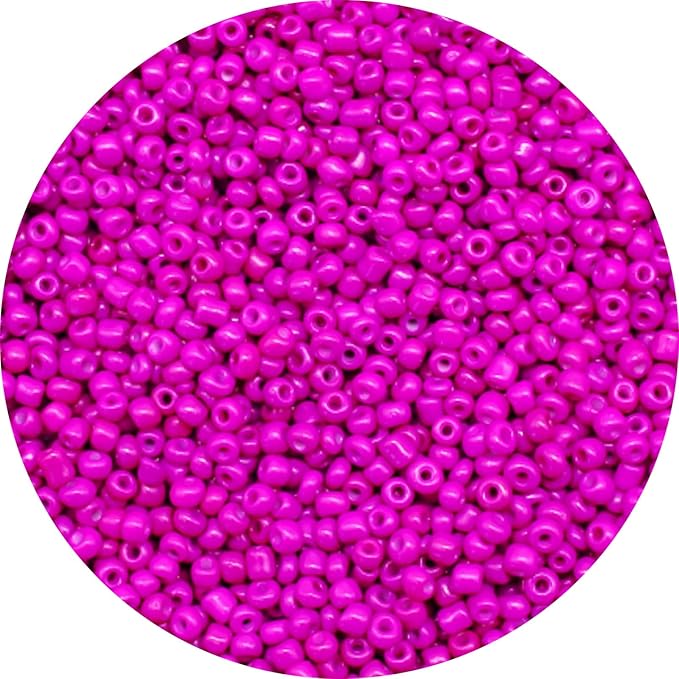 THUTEP 8000 pcs 3mm Seed Beads, Tiny Craft Beads for Bracelet Making, Bracelet Kits for DIY Jewelry Craft (Deeppurple)