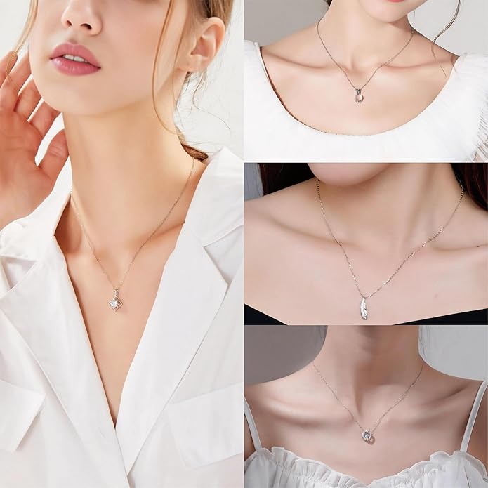 30 Pack Necklace Chains Bulk, Silver Chain Necklace, 1.5mm Stainless Steel Necklace Chains for Jewelry Making