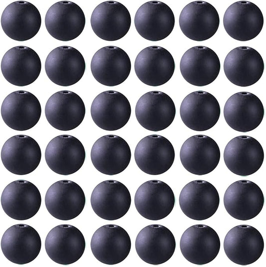 Natural Stone Beads 100pcs 8mm Matte Black Onyx Agate Dull Polish Round Real Stone Beading Loose Gemstone DIY Smooth Beads for Bracelet Necklace Earrings Jewelry Making (Matte Black Onyx, 8mm)