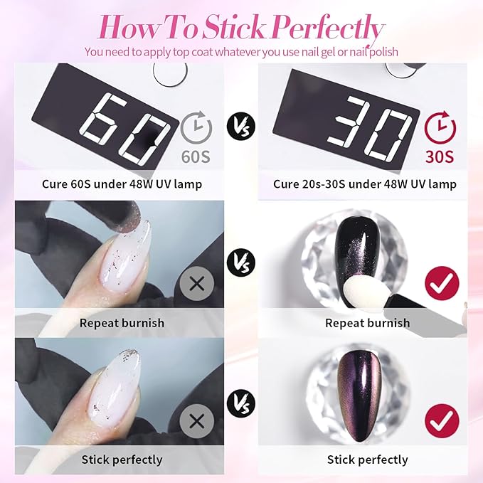 Born Pretty Chrome Nail Powder Metallic Mirror Effect Pigment Iridescent Mermaid Pearl Auroras Nail Powder Glitter Dust Kit for Gel Polish Nail Art Decoration