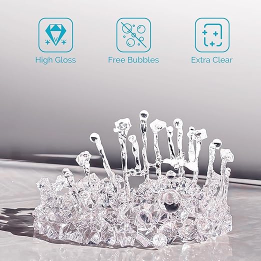 ULLFEU UV Resin Kit 1000g Bulk No Odor Upgrade Clear UV Epoxy Resin Hard Fast Cure Resin Kit Jewelry Making Handmade DIY Craft Decoration Coating