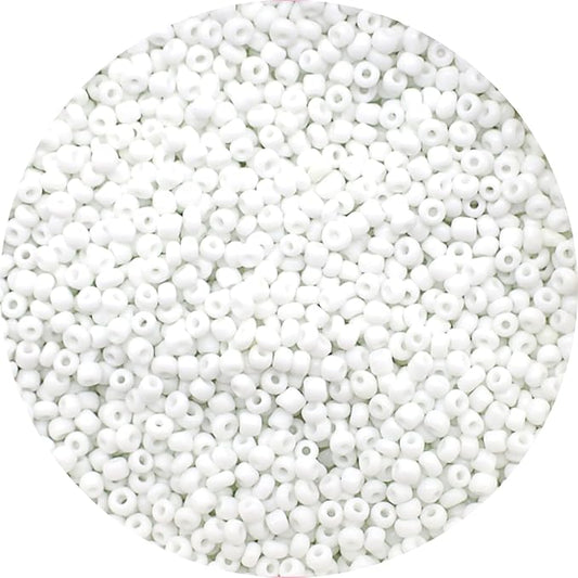 8000 pcs 3mm Seed Beads, Tiny Craft Beads for Bracelet Making, Bracelet Kits for DIY Jewelry Craft (White)