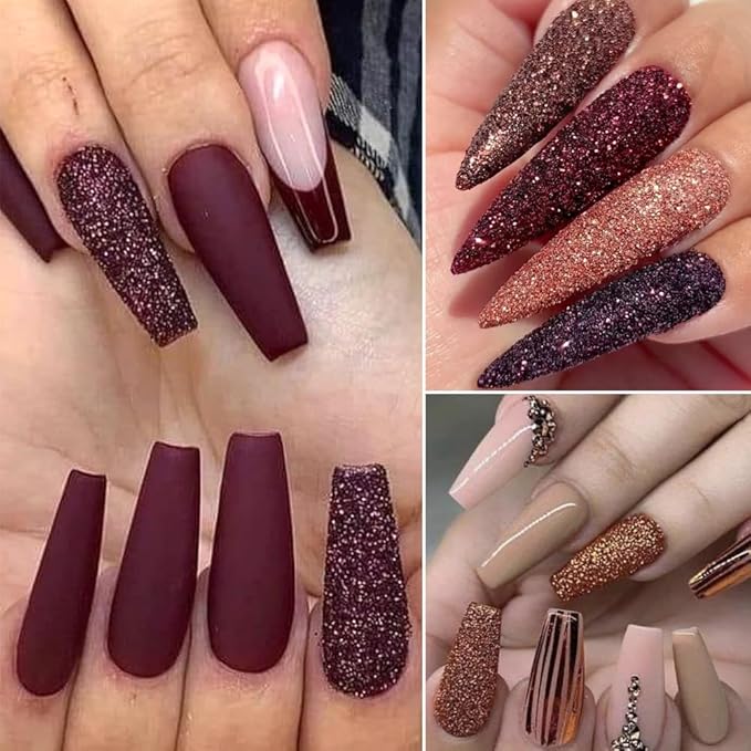 SUTOKAKA Chrome Nail Powder Metallic Mirror Effect Pigment Dust, Champagne Golden Ultra Fine Holographic Glitter Powder Reflective Pigment for DIY Gel Polish Nail Art, Resin Craft