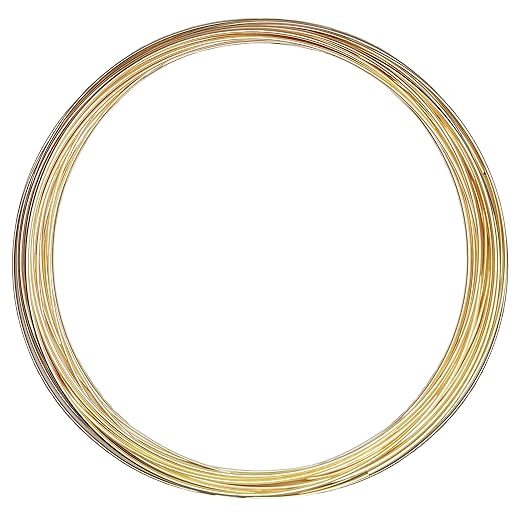 10 Gauge, Round, Half Hard, 14/20 Yellow Gold-Filled Wire - 1 FT - for Jewelry Art from WIZART