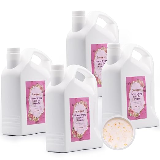 (NET 24 LBS) Silica Gel for Flower Drying, Silica Gel Flower Drying Crystals, Reusable Flower Drying Silica for Wedding Bouquet Preservation