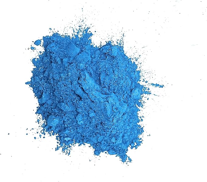 Pearl Mica Powder Pigment Dye - 500 Grams (1.1 lbs) - Best Bulk Price for Fine Arts, Crafting, Painting, Bath Bomb Soap Candle Slime Jewelry Making, Epoxy Resin, Woodworking (Blue BL15)