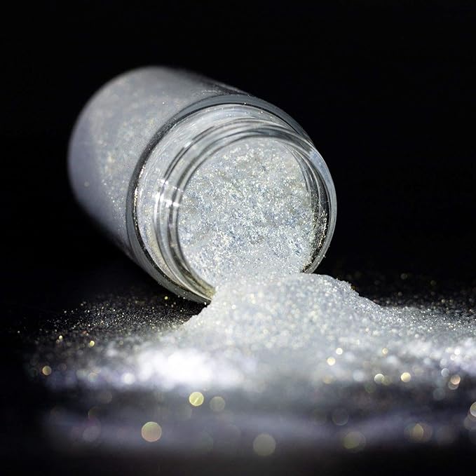 Diamond Mica Powder for Epoxy Resin，Natural Shimmer Mica Powder Used for Coloring car Spray Paint, Candles, soap, Eye Shadow, Lip Gloss, Nail Polish(50g/1.7oz)