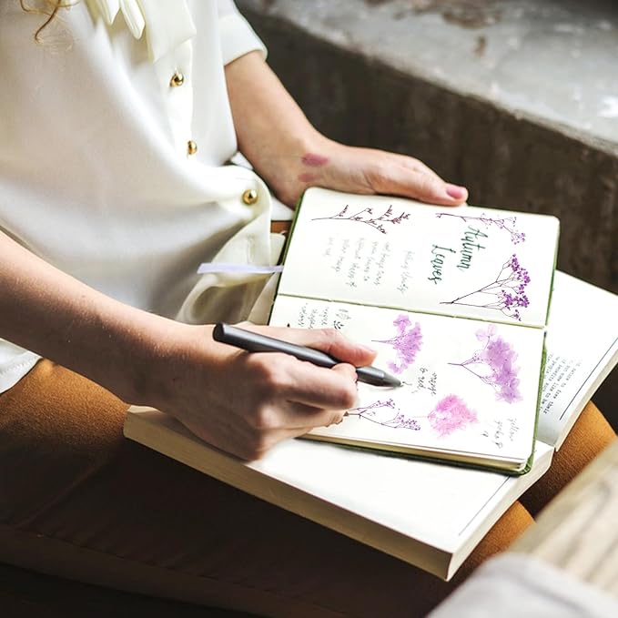 Real Dried Flowers, Natural Dry Flowers Mixed Natural Pressed Flowers Flores Secas Dried Florals for Crafts,Resin,Candle Making (Purple)