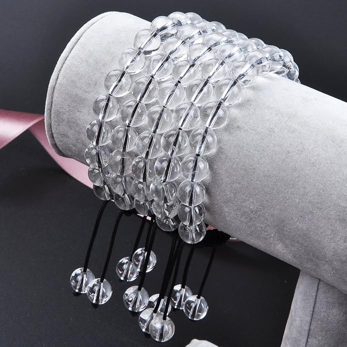 MASSIVE BEADS Natural Healing Power Gemstone Crystal Beads Unisex Adjustable Macrame Bracelets