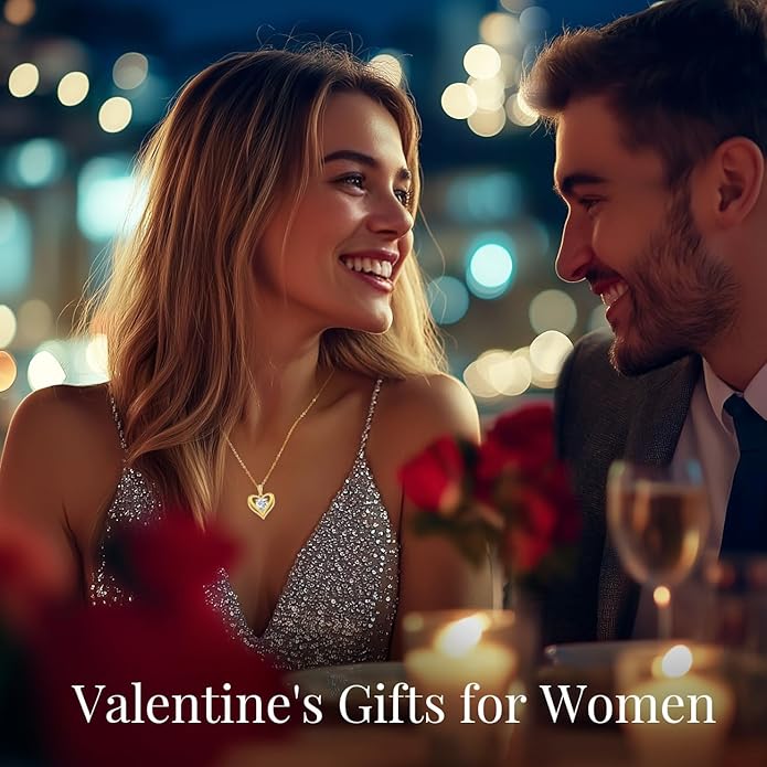 Moissanite Infinity Love Heart Pendant Necklaces for Women, 1-3 Carat 925 Sterling Silver 18K Gold Plated Engraved with"I LOVE YOU', Anniversary Birthday Present Jewelry Christmas Valentines Day Gift for Women Wife Girlfriend Her