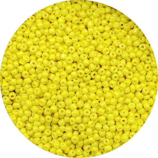 THUTEP 8000 pcs 3mm Seed Beads, Tiny Craft Beads for Bracelet Making, Bracelet Kits for DIY Jewelry Craft (Yellow)