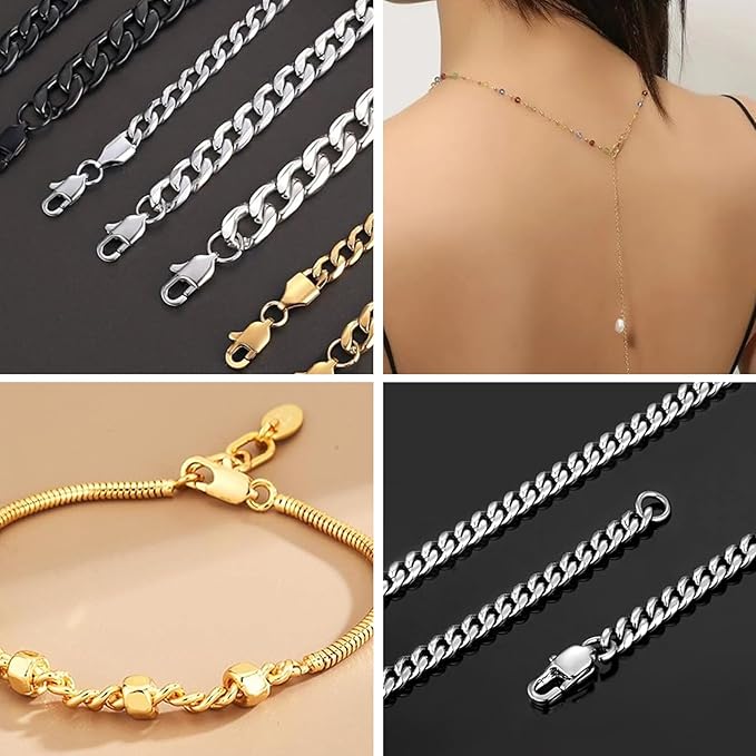 15PCS 18MM Gold Lobster Clasps, 18K PVD Gold Plated 316 Stainless Steel Lobster Claw Clasps Bulk for Necklace Bracelet Jewelry Making DIY Craft