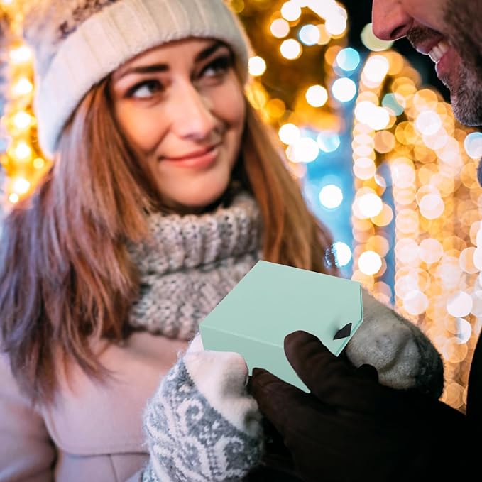 Luxury Velvet-Lined Jewelry Gift Box 12-Pack, Compact Drawer Style Organizer for Earrings & Rings, Elegant Bracelet Display Box, Small Jewelry Storage Box, 3.5x3.5x1.26 Inches (Blue)