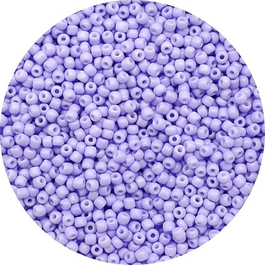 THUTEP 8000 pcs 3mm Seed Beads, Tiny Craft Beads for Bracelet Making, Bracelet Kits for DIY Jewelry Craft (Lightpurple)