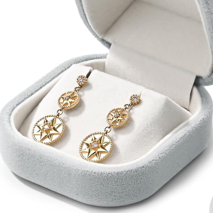 Premium Velvet Earring Box Jewelry Gift Boxes Earrings Case for Birthday,Wedding,Mother's Day, Valentine's Day Gift