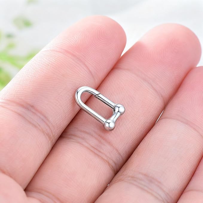 14K Gold Jewelry Clasp Necklace Extender Clasp Bracelet Extension Connector for DIY Necklace Bracelet Anklet Jewelry Making (Style 11-White)