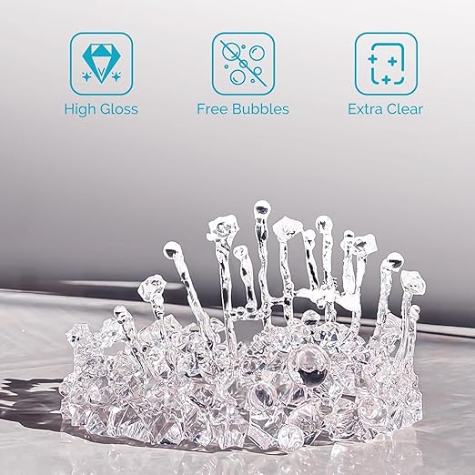 ULLFEU UV Resin 200g Bulk No Odor Upgrade Clear UV Epoxy Resin Kit Hard Fast Cure Jewelry Making Handmade DIY Craft Decoration Coating